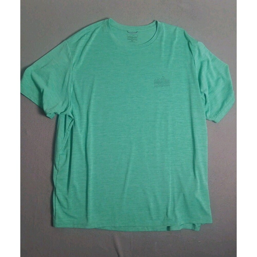 Patagonia Mens - Strataspire Responsibili-Tee T-shirt - Thin Ice GREEN SIZE XXL - Picture 7 of 15